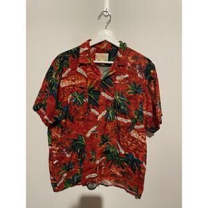 Hawaiian‎ Holiday Wear Mens Shirt Large Fashions Button Up Large